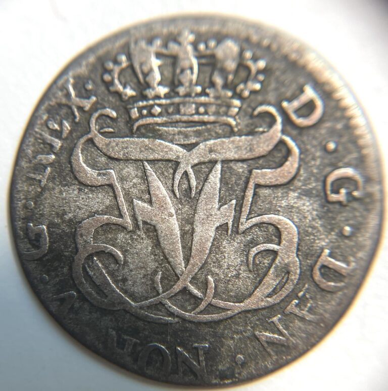 Read more about the article 1756 Denmark 2 Skilling Silver World Coin AG Detail .343 Silver