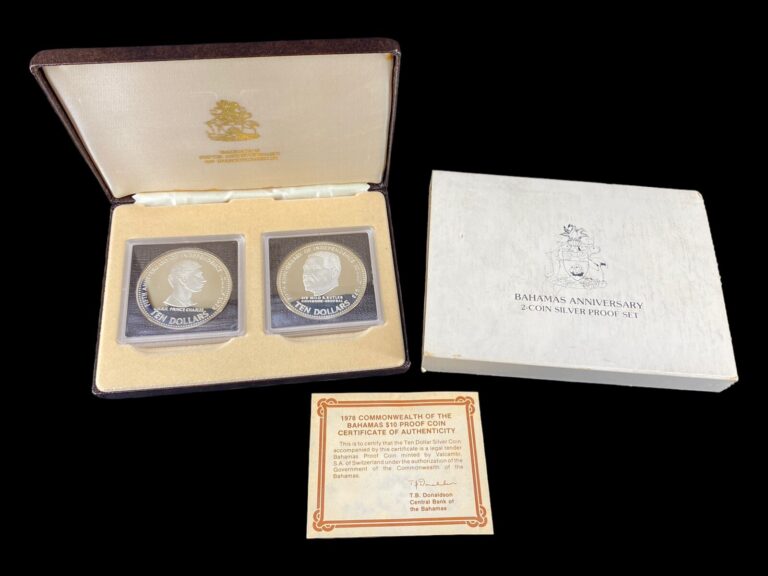 Read more about the article 1978 Commonwealth of Bahamas $10 Proof 2-Coin Set S.A. of Switzerland