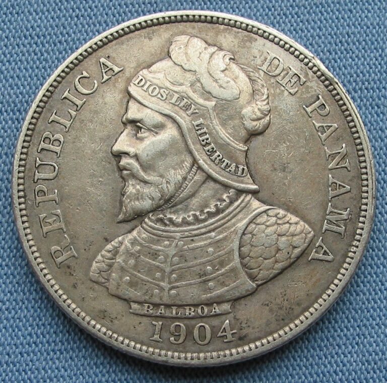 Read more about the article 1904 Panama 50 Centesimos de Balboa silver coin