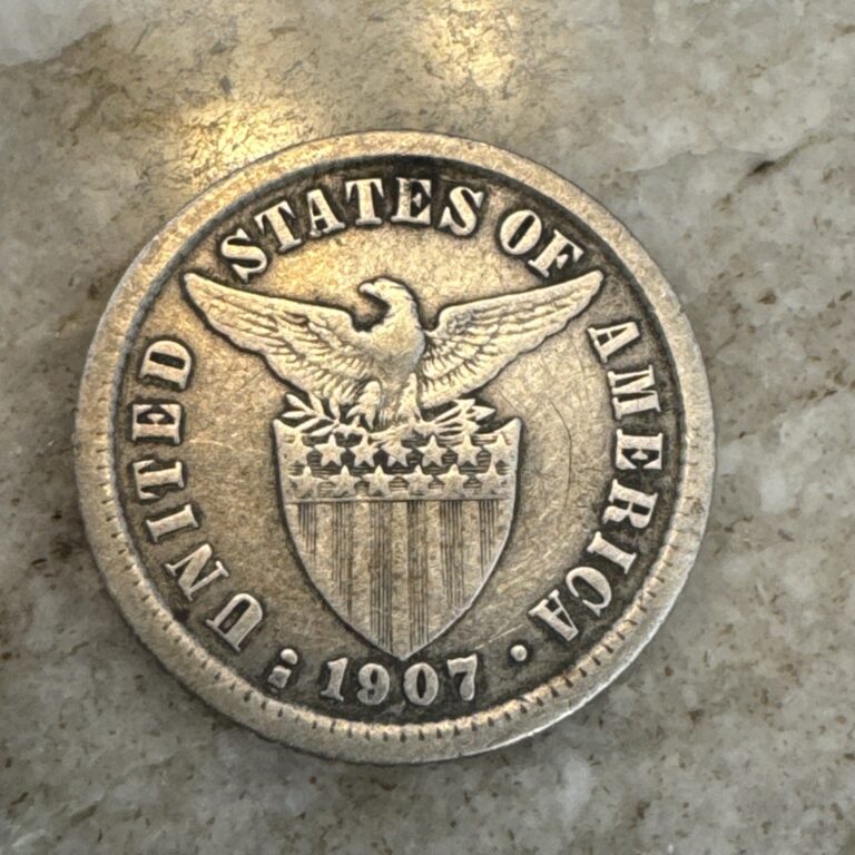 Read more about the article 1907-S Philippines 20 Centavos Silver Coin