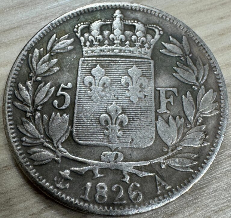Read more about the article Coin 1826 France 5 francs / Charles X