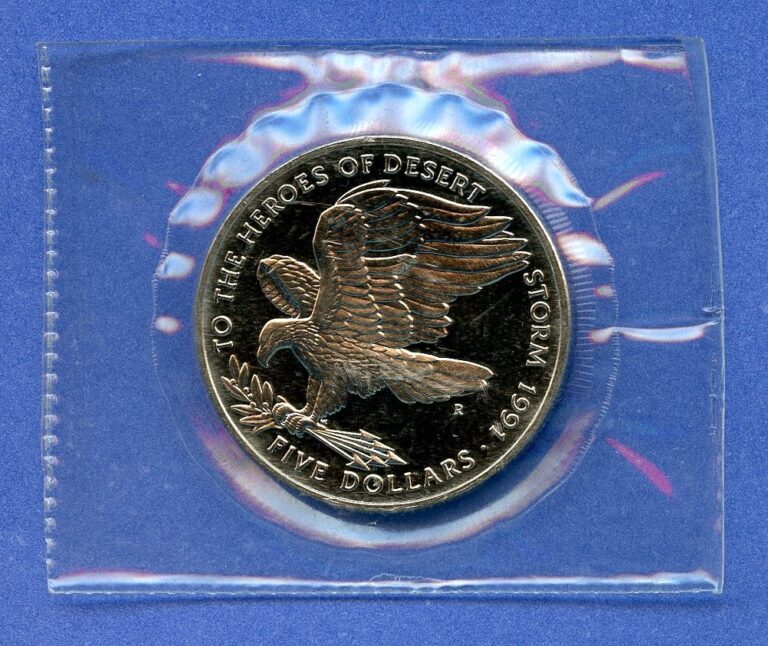 Read more about the article 1991 Marshall Islands $5 Heroes of Desert Storm Commemorative Coin Sealed