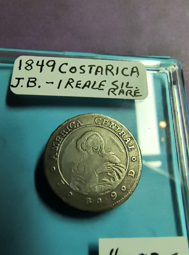 Read more about the article 1849 Costa Rica J.B — 1 Real. AU Details. RARE!