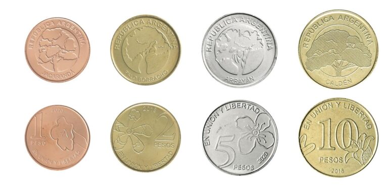 Read more about the article Argentina 1-10 Pesos 4 Pieces Set  2017-2020  KM #186-189  Mint