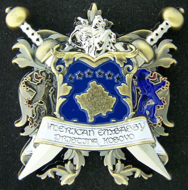 Read more about the article Marine Corps Security Guard MSG Pristina Kosovo Challenge Coin