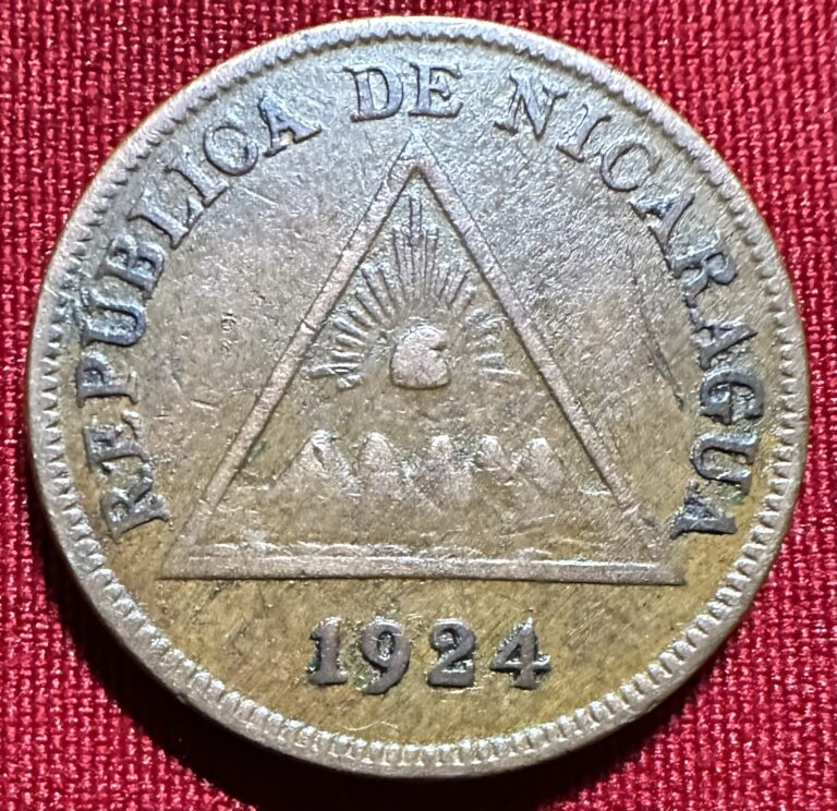 Read more about the article 1924 Nicaragua 1 Centavo – Minted In Philadelphia – Only 300K Minted – Very Rare