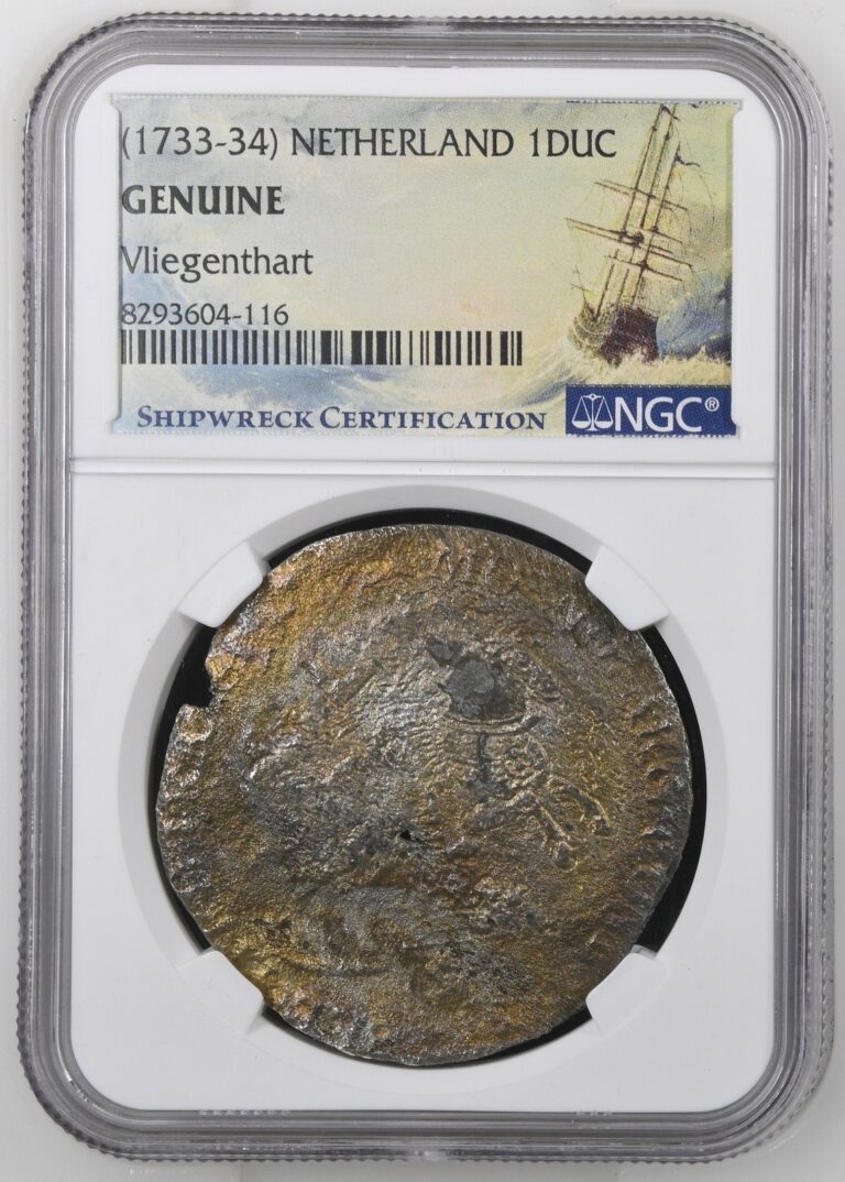 Read more about the article 1733-34 NETHERLAND 1 DUC Shipwreck Vilegenthart NGC Graded Genuine