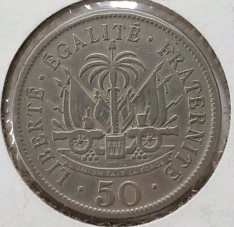 Read more about the article 1908 Haiti 50 Centimes Coin