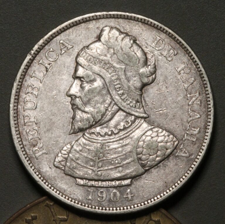 Read more about the article 1904 PANAMA 50 Centesimos .900 Silver XF Mintage 1.8M KM# 5