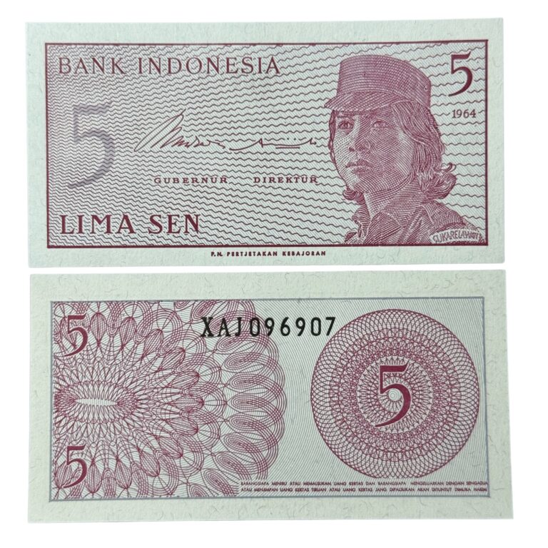 Read more about the article Indonesia P91(U) 5 Sen Banknote – Rare Find! 🇮🇩 Free Shipping!