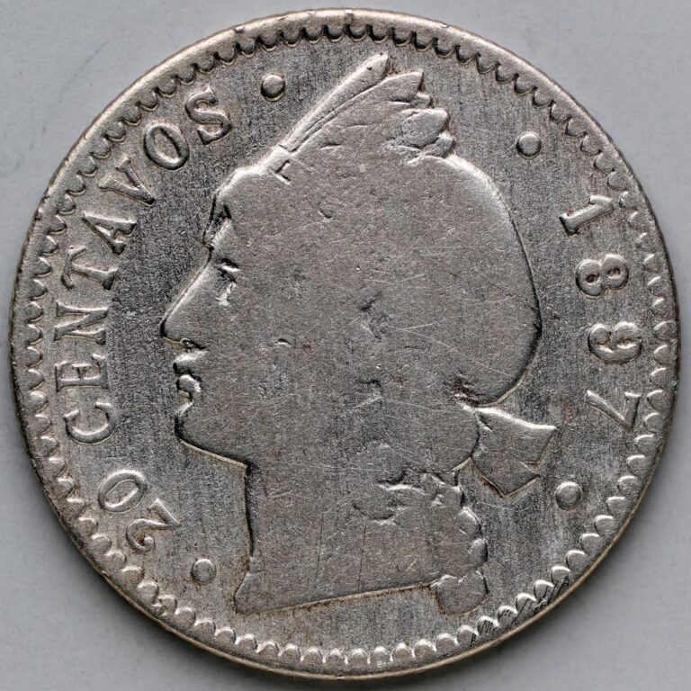 Read more about the article 1897-A Dominican Republic 20 Centavos