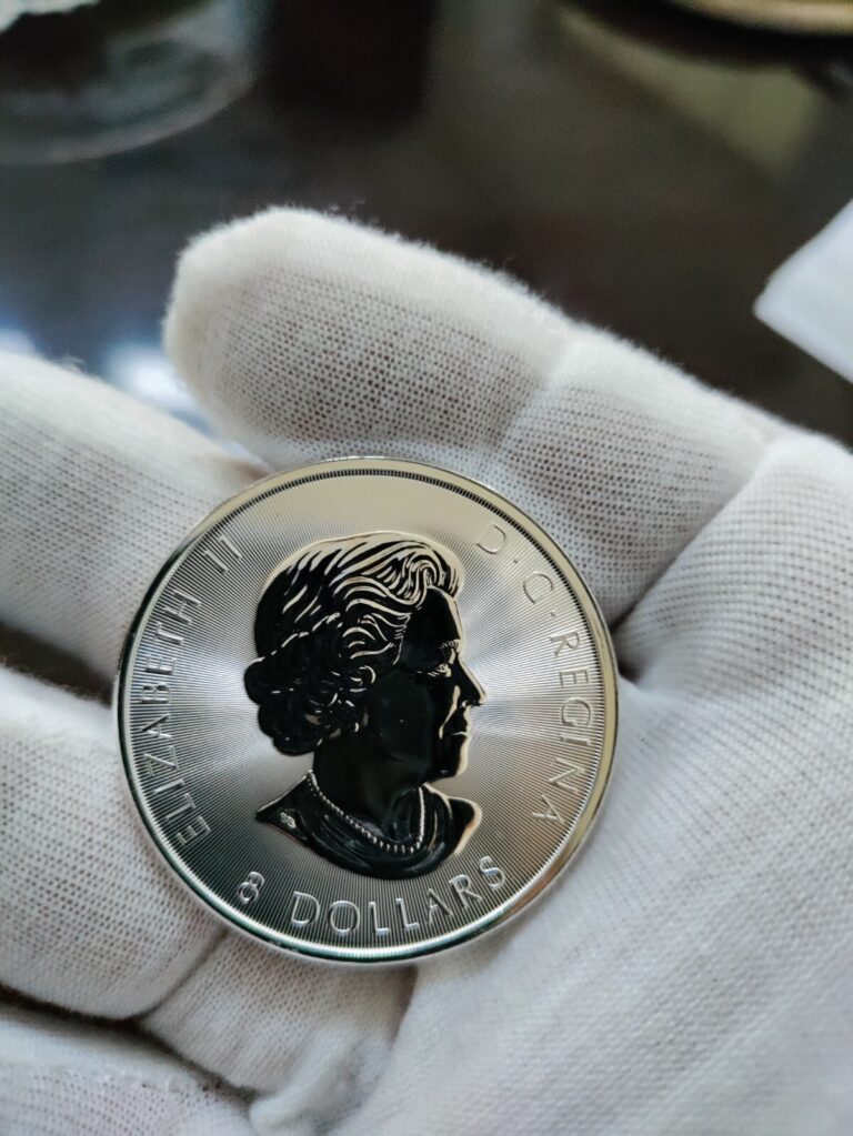 Read more about the article 2017 $8 Canada  1.5 oz 9999 Fine Silver Super Leaf Maple Thick Coin BU 1 1/2 ozt