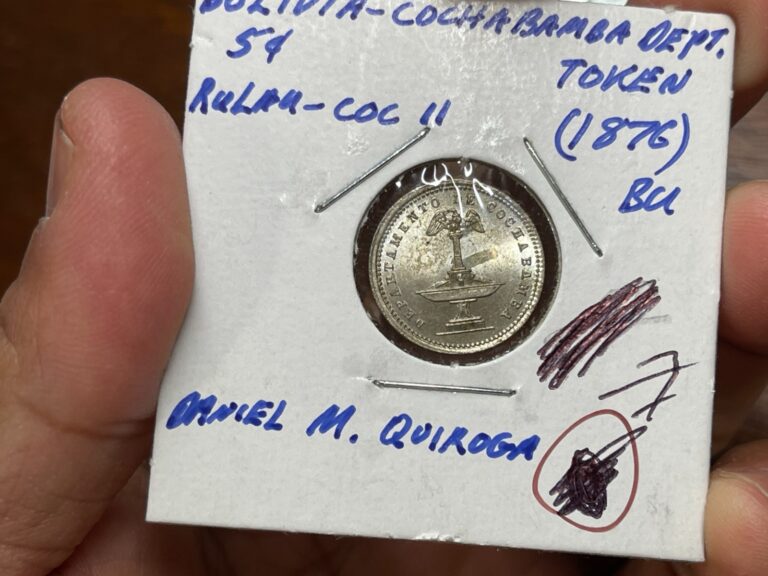 Read more about the article 1876 Bolivia 5 Cents Token Coin High Grade High Value