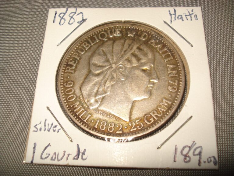 Read more about the article 1882 HAITI SILVER 1 GOURDE – FREE SHIPPING