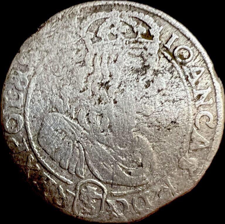 Read more about the article 1667 Kingdom of Poland and Lithuania. John II Casimir Vasa SILVER 6-Groszy.