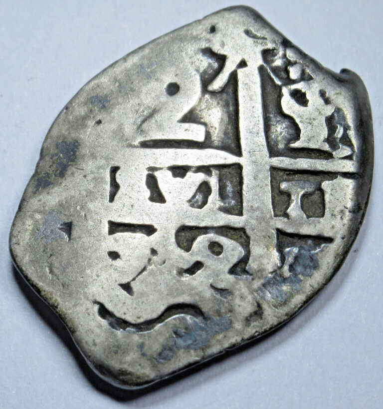 Read more about the article 1742 Spanish Bolivia Silver 2 Reales Antique 1700’s Old Colonial Pirate Cob Coin