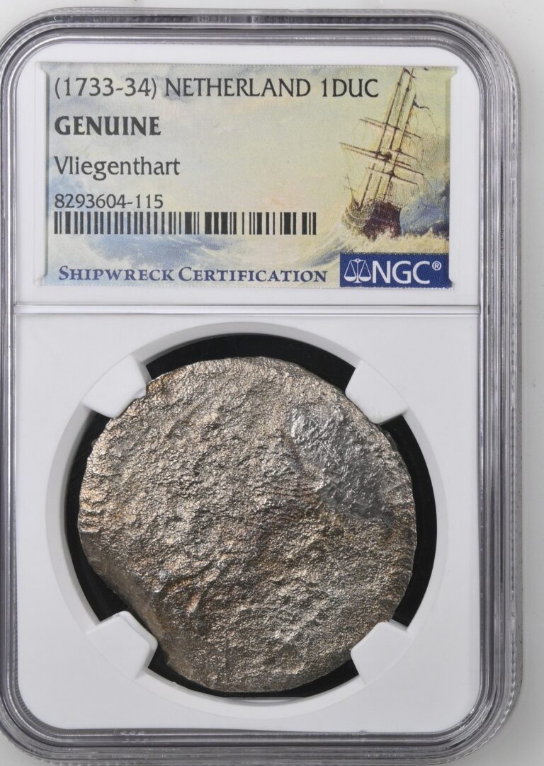 Read more about the article 1733-34 NETHERLAND 1 DUC Shipwreck Vilegenthart NGC Graded Genuine