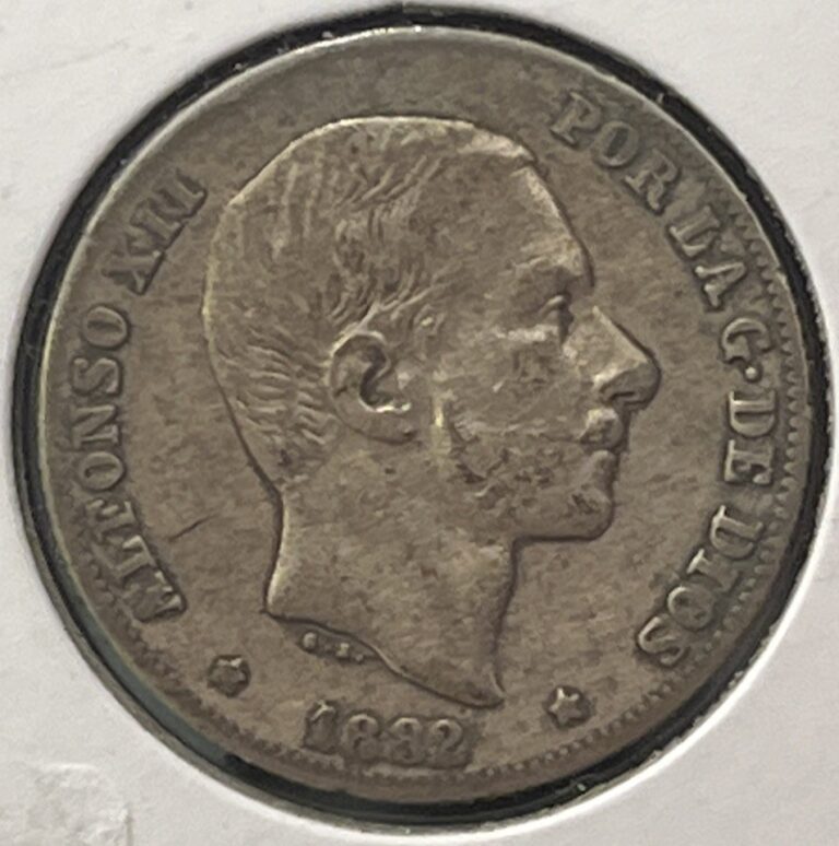 Read more about the article 1882 20 Centavos Philippines VF+