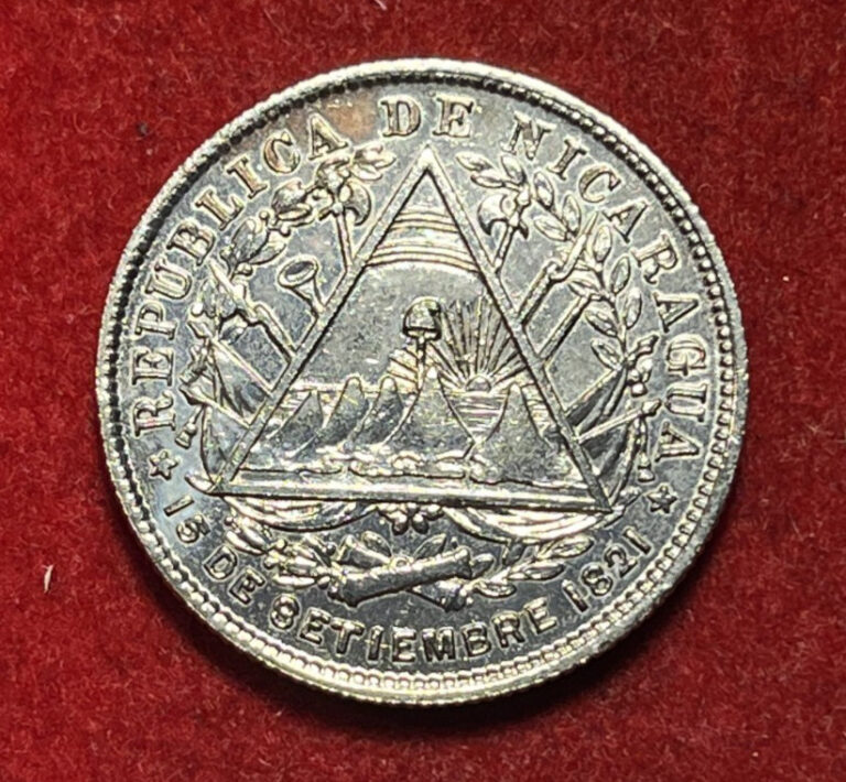 Read more about the article Nicaragua 20 Centavos 1887 H Silver Coin KM#7 T9531