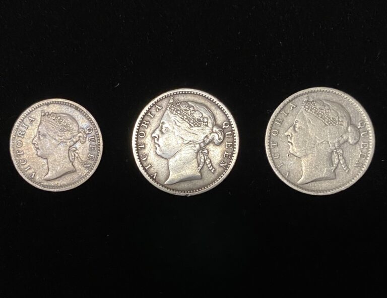 Read more about the article Lot of 3 British Straits Settlements Silver Coins 1896-1900 Queen Victoria