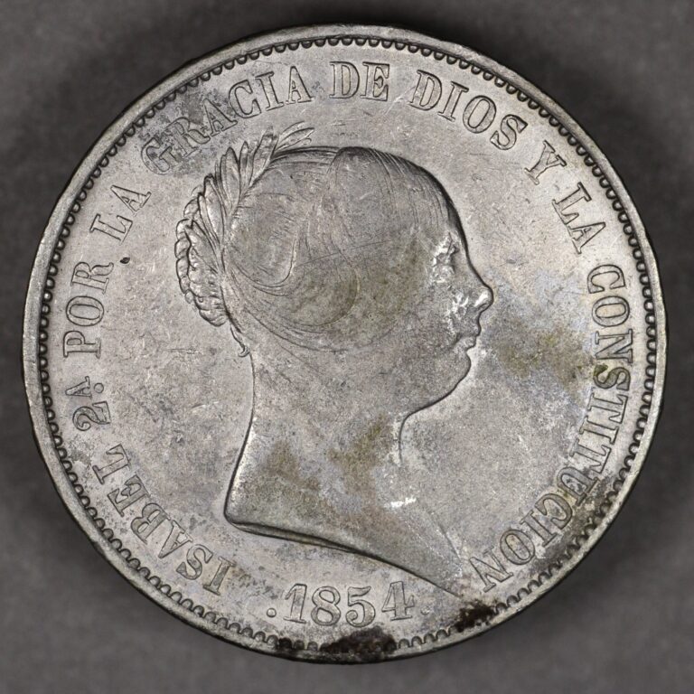 Read more about the article 1854 Spain Silver 20 Reales