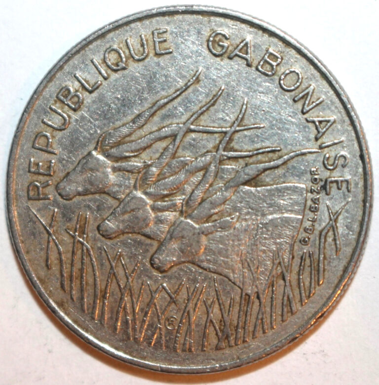 Read more about the article Gabon 100 Francs Coin 1972 KM# 12 Africa Great Eland One Hundred