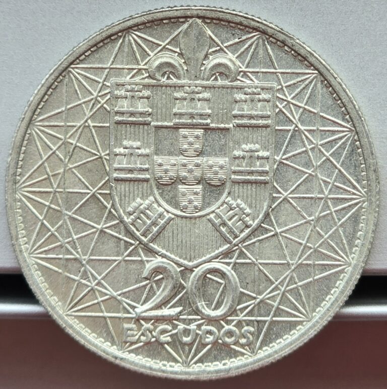 Read more about the article Portugal 20 Escudos  1966  Opening of Salazar Bridge – Silver Coin