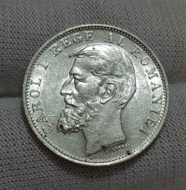 Read more about the article High Grade 1894 Romania 1 Leu silver coin –  Carol I