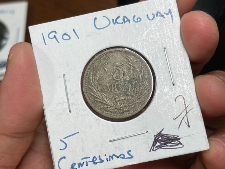 Read more about the article 1901 Uruguay 5 Centesimos Coin