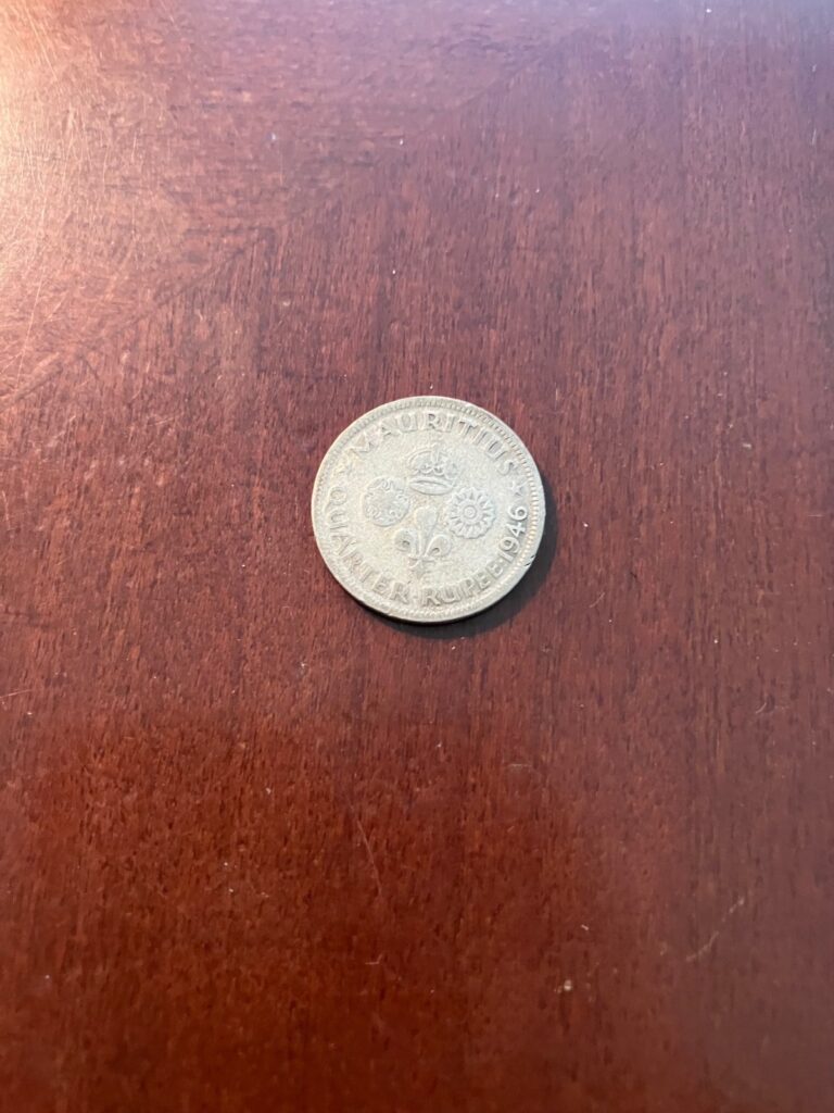 Read more about the article 1946 Mauritius Quarter Rupee 50.0% Silver