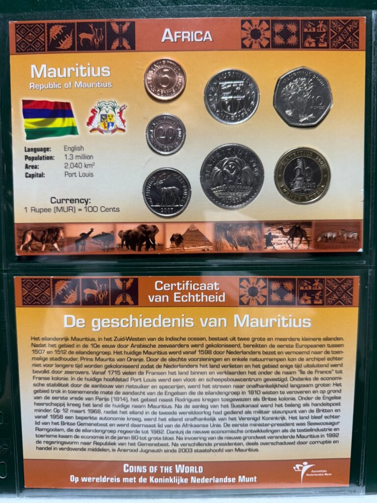 Read more about the article Littleton World Coin Set – Mauritius 7 coins with card