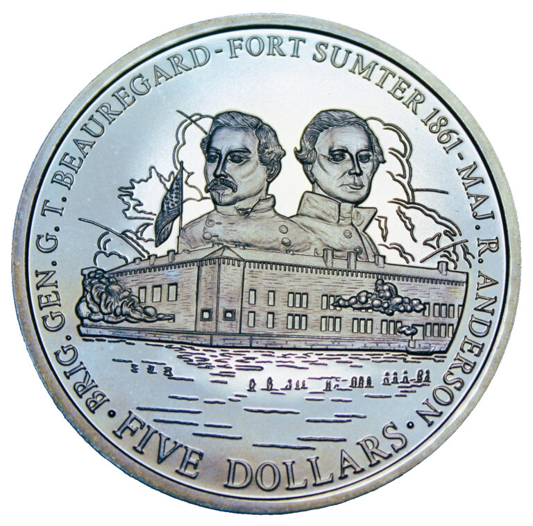 Read more about the article Liberia 5 Dollars  2001 Gem Unc~Fort Sumter 140 Year Anniversary~#A316