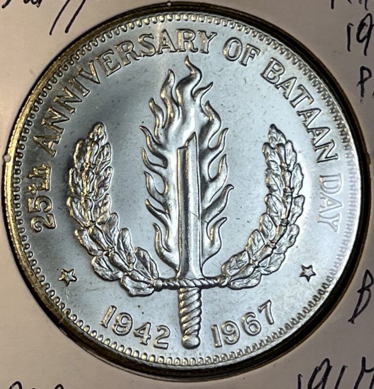 Read more about the article 1967 Philippines Silver One 1 Peso Proof Like BU Condition Coin Only 100 000 Mtd