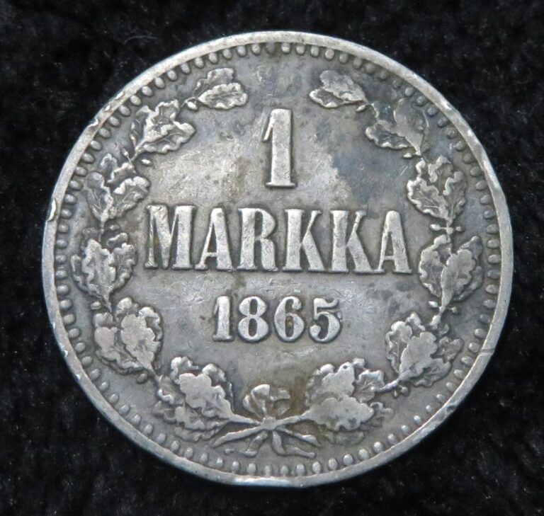 Read more about the article 1865 Finland 1 Markka *Alexander II Silver* A809