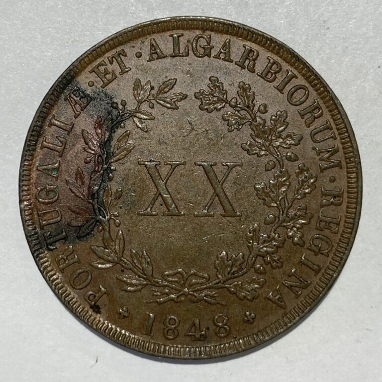 Read more about the article 1848 Portugal 20 Reis