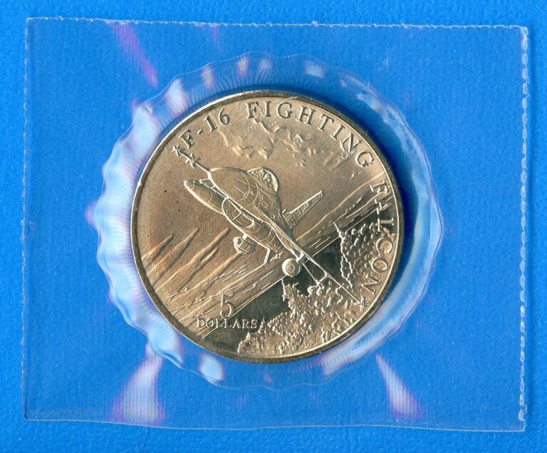 Read more about the article 1995 Marshall Islands $5 Fighting Falcon F-16 Commemorative Coin #21 Sealed