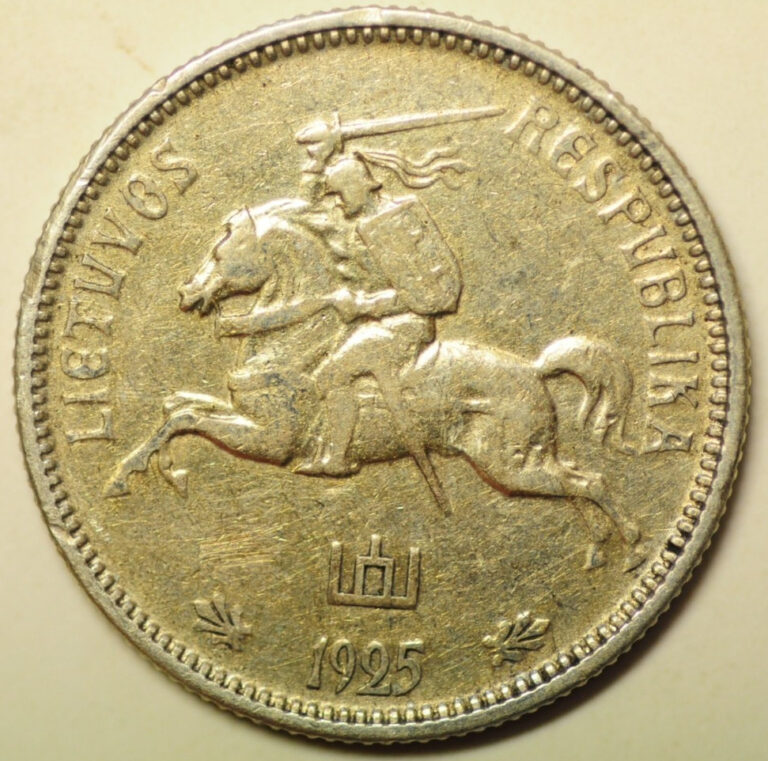 Read more about the article mw28621 Lithuania Silver 2 Litu 1925   KM#77