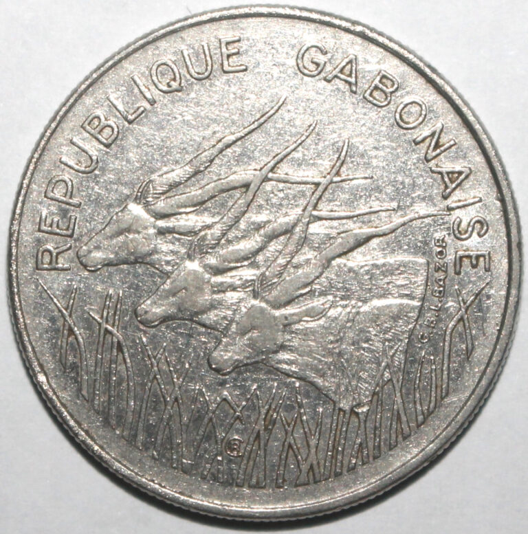 Read more about the article Gabon 100 Francs Coin 1972 KM# 12 Africa Great Eland One Hundred