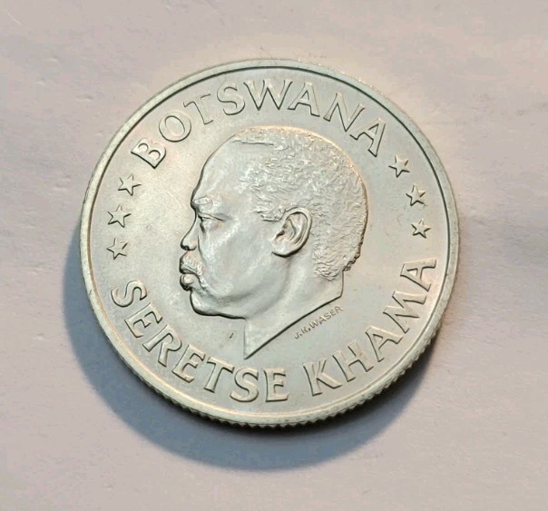 Read more about the article 1966 (UNC) Botswana 50 Cents Independence Commemorative World Silver Coin