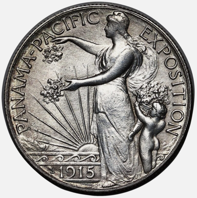 Read more about the article 1915-S Panama Pacific Commemorative Half Dollar Gem BU++ Key Date Coins