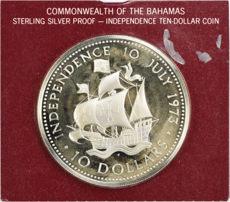 Read more about the article 1973 Bahamas $10 Independence Day Silver KM42 PRF OGP