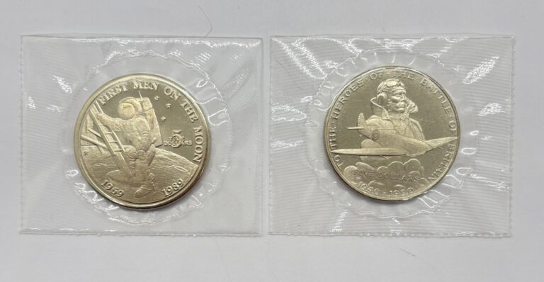 Read more about the article 2 Republic of Marshall Islands $5 Dollar Sealed Commemorative Coins