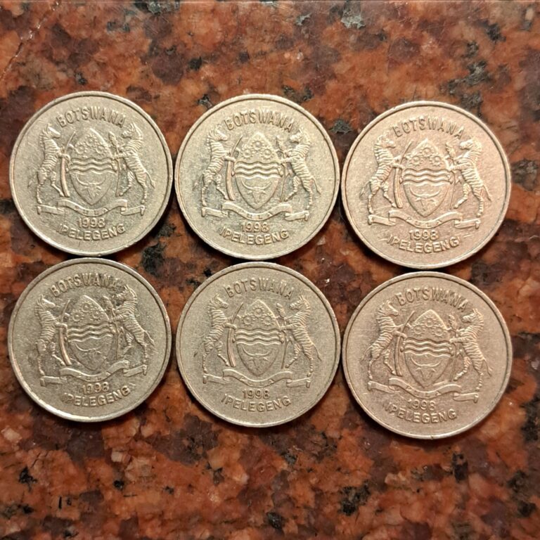 Read more about the article 1998 BOTSWANA 50 THEBE COIN  (1 COIN PER SALE PICKED AT RANDOM) – #B4925