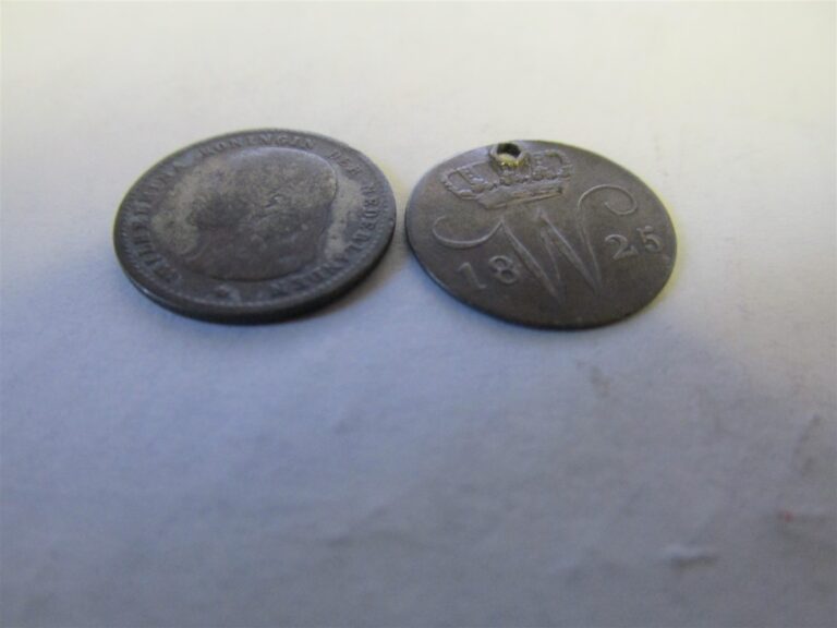 Read more about the article NETHERLANDS: Two 25 Silver Coins – 1825 5 Cents and 1894 10 Cents
