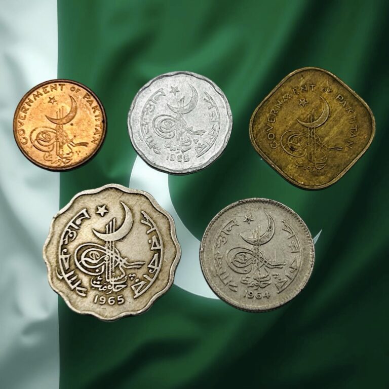 Read more about the article Lot of 5 Different Pakistan Paisa Coins – 1960s Dates – Combined Ship