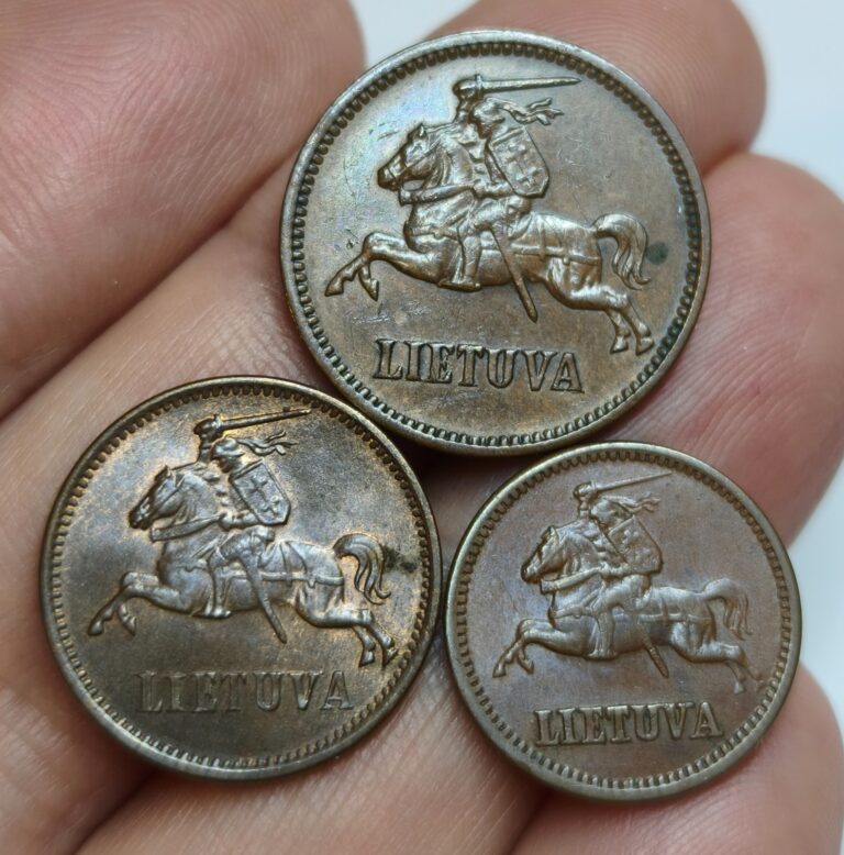 Read more about the article EXTRA 1936 Lithuania 1 Centas  2 Centai  5 Centai Coins LOT – 3 pieces