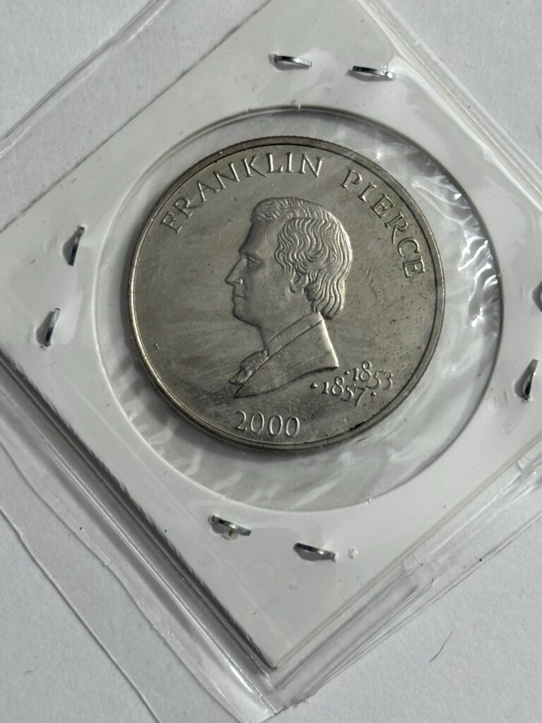 Read more about the article 2000 Republic of Liberia $5 Dollars Coin In Case Franklin Pierce