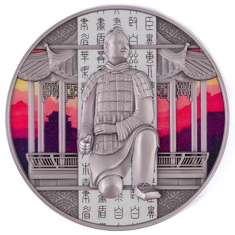 Read more about the article 2025 Cameroon Ancient Civilizations China 2 oz Silver Coin Antiqued with Color