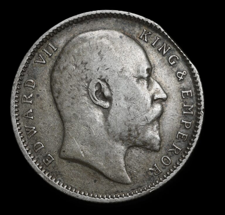 Read more about the article India-British Edward VII Silver 1906 Rupee Silver (.917) KM# 508 (343)