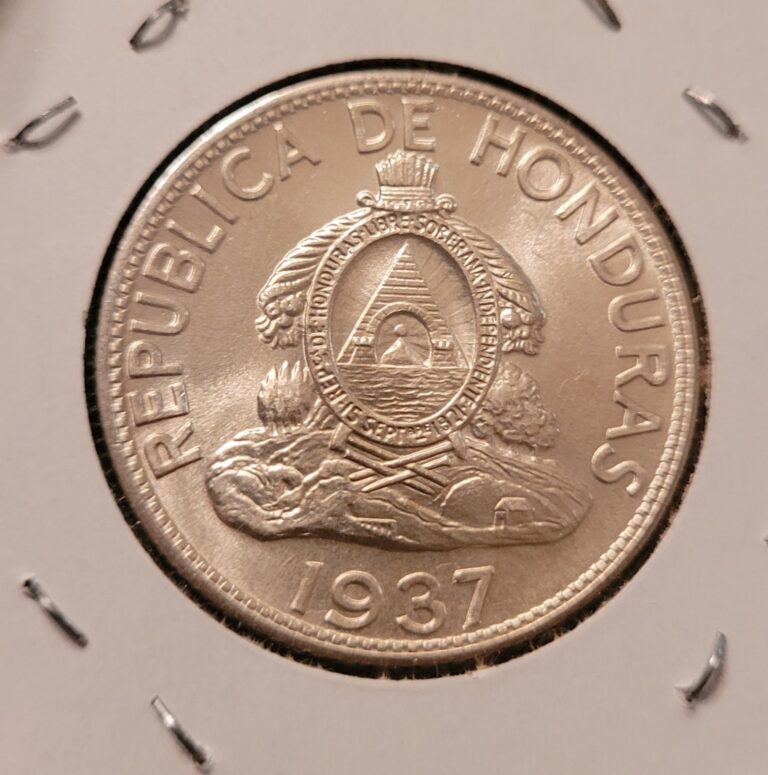 Read more about the article Honduras 1937 War Chieftain Un Lempira 1 Lempira Silver Coin FINE CONDITION!!!